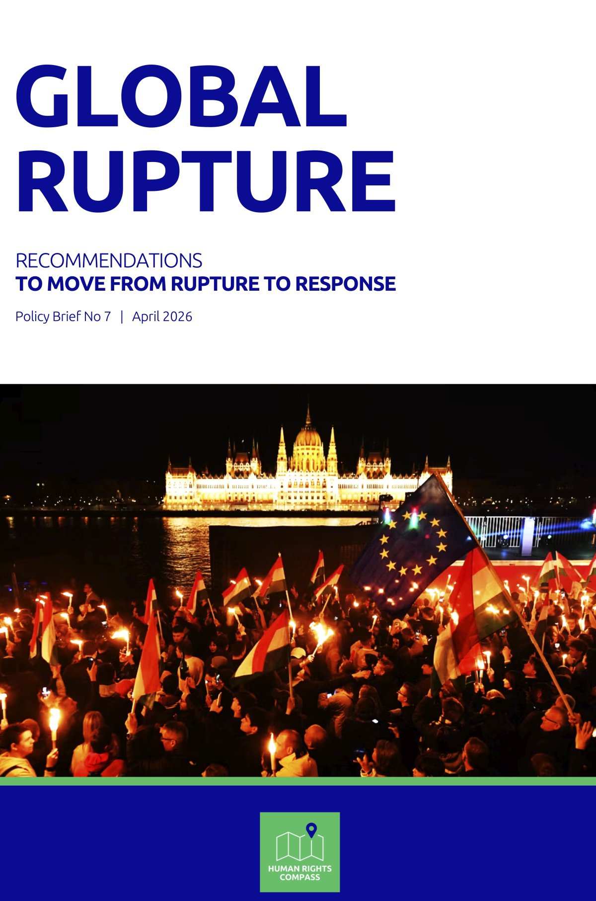 Title page: SAVING LIVES - UPHOLDING RIGHTS — Recommendations to Bridge Humanitarian Aid and Human Rights